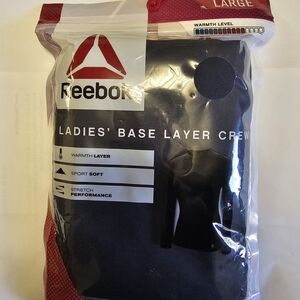 Reebok Black Ladies' Base Layer Crew